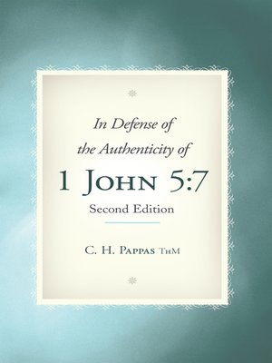cover image of In Defense of the Authenticity of 1 John 5